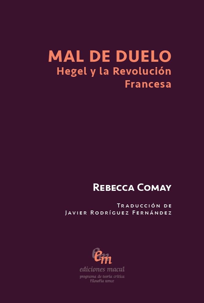 MAL DE DUELO, de REBECCA COMAY | portada del libro