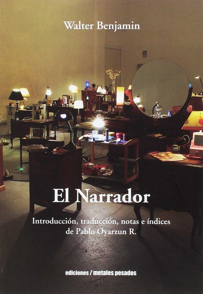 El narrador, de WALTER BENJAMIN | portada del libro