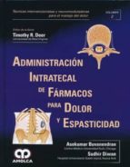 BUVANENDRAN ADMINISTRACION INTRATECAL DE FARMACOS PARA DOLO, de A. BUVANENDRAN | portada del libro