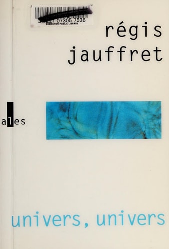UNIVERS UNIVERS, de Régis Jauffret | portada del libro