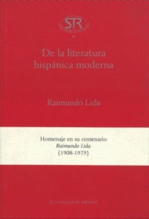 DE LA LITERATURA HISPANICA MODERNA, de LIDA | portada del libro
