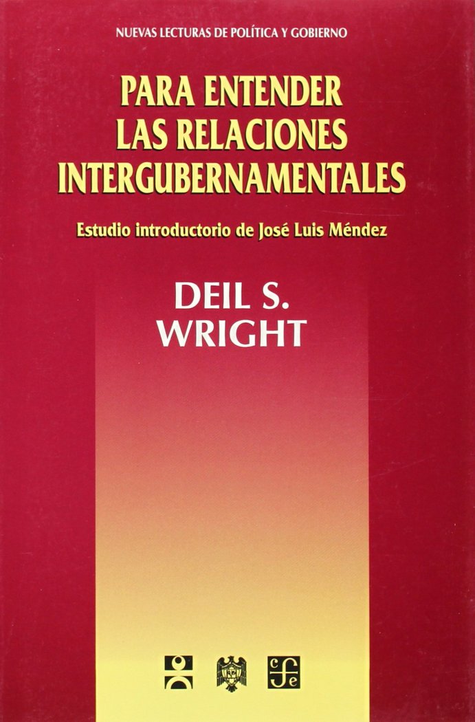 Para entender las relaciones intergubernamentales, de WRIGHT, DEIL S. | portada del libro