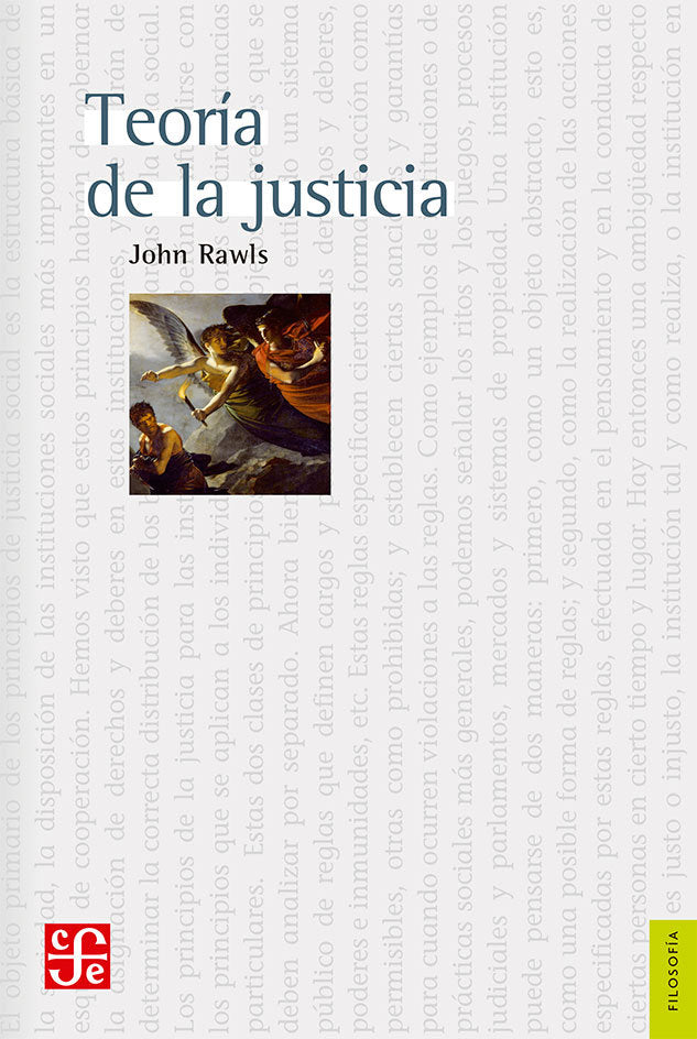 TEORIA DE LA JUSTICIA RAWLS, de RAWLS,J | portada del libro