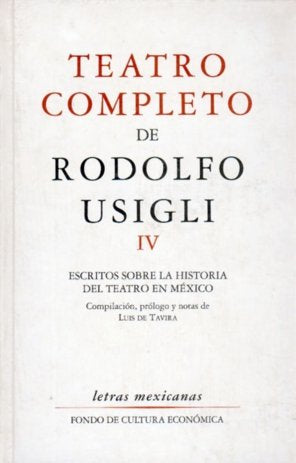 Teatro completo, IV, de USIGLI, RODOLFO | portada del libro