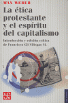 ETICA PROTESTANTE Y EL ESPIRITU DEL CAPITALISMO,LA, de WEBER | portada del libro