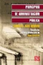 PRINCIPIOS ADMINISTRACION PUBLICA, de CHARLES JEAN BONNIN | portada del libro