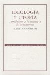 IDEOLOGIA Y UTOPIA, de MANNHEIM | portada del libro