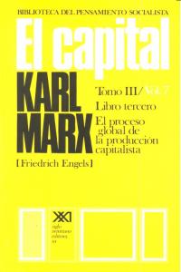 CAPITAL 07 LIBRO TERCERO, de Marx | portada del libro