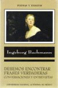 DEBEMOS ENCONTRAR FRASES VERDADERAS, de BACHMANN | portada del libro