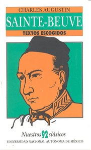 TEXTOS ESCOGIDOS, de SAINTE BEUVE | portada del libro