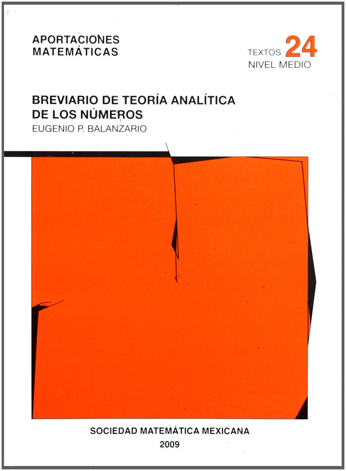 Breviario de teoría analítica de los números, de Balanzario, E. P. | portada del libro
