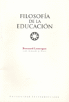 FILOSOFIA DE LA EDUCACION, de LONERGAN | portada del libro