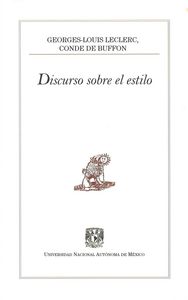 DISCURSO SOBRE EL ESTILO | portada del libro