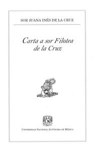 CARTA A SOR FILOTEA DE LA CRUZ, de DE LA CRUZ | portada del libro