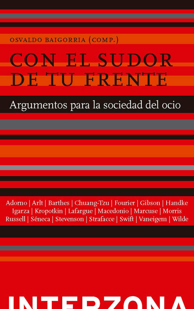 CON EL SUDOR DE TU FRENTE, de OSVALDO BAIGORRIA | portada del libro