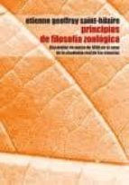 PRINCIPIOS DE FILOSOFIA ZOOLOGICA, de ETIENNE GEOFFROY SAINT HILAIRE | portada del libro