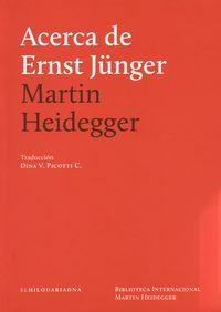 Acerca de Ernst Jünger, de HEIDEGGER, MARTIN | portada del libro