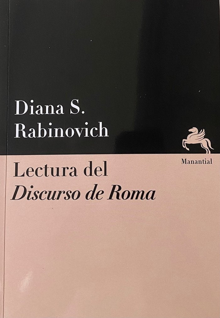 LECTURA DEL DISCURSO DE ROMA, de RABINOVICH, DIANA | portada del libro