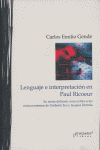 LENGUAJE E INTERPRETACION EN PAUL RICOEUR, de GENDE | portada del libro