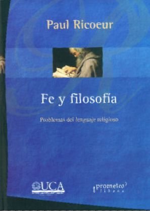 FE Y FILOSOFIA, de PAUL RICOEUR | portada del libro