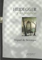 HEIDEGGER Y LO POLITICO, de MIGUEL DE BEISTEGUI | portada del libro