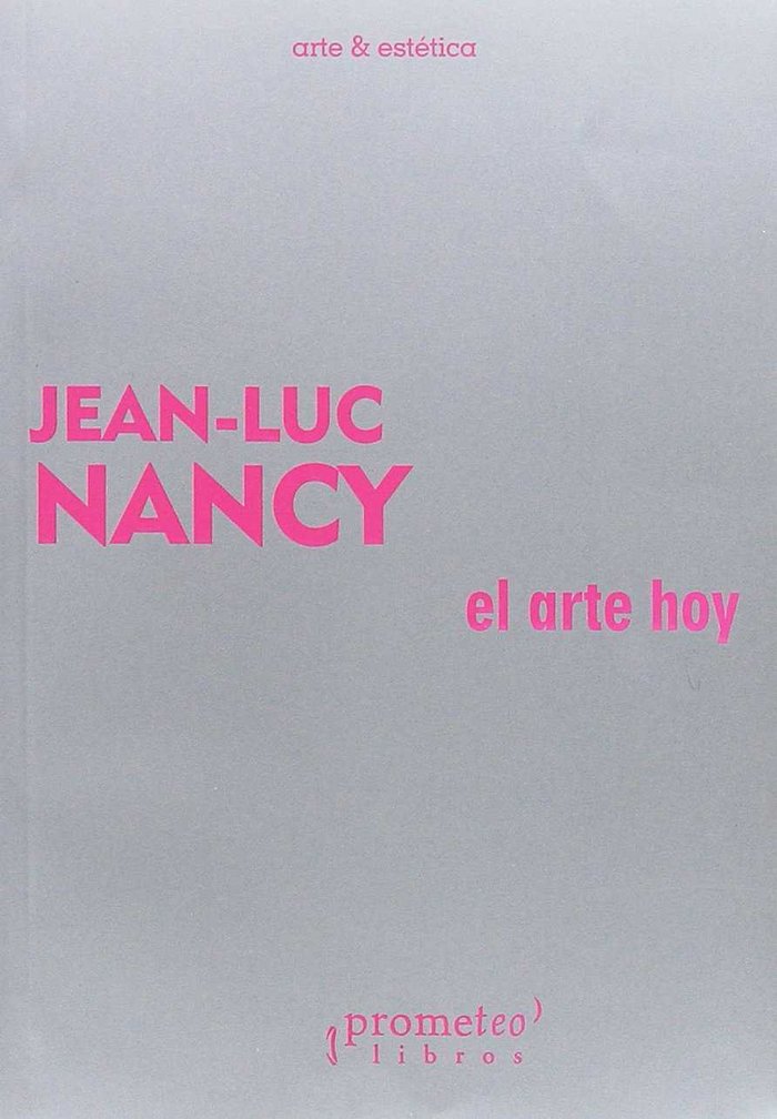 EL ARTE HOY, de JEAN-LUC NANCY | portada del libro