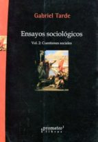 ENSAYOS SOCIOLOGICOS VOL I, de Gabriel Tarde | portada del libro
