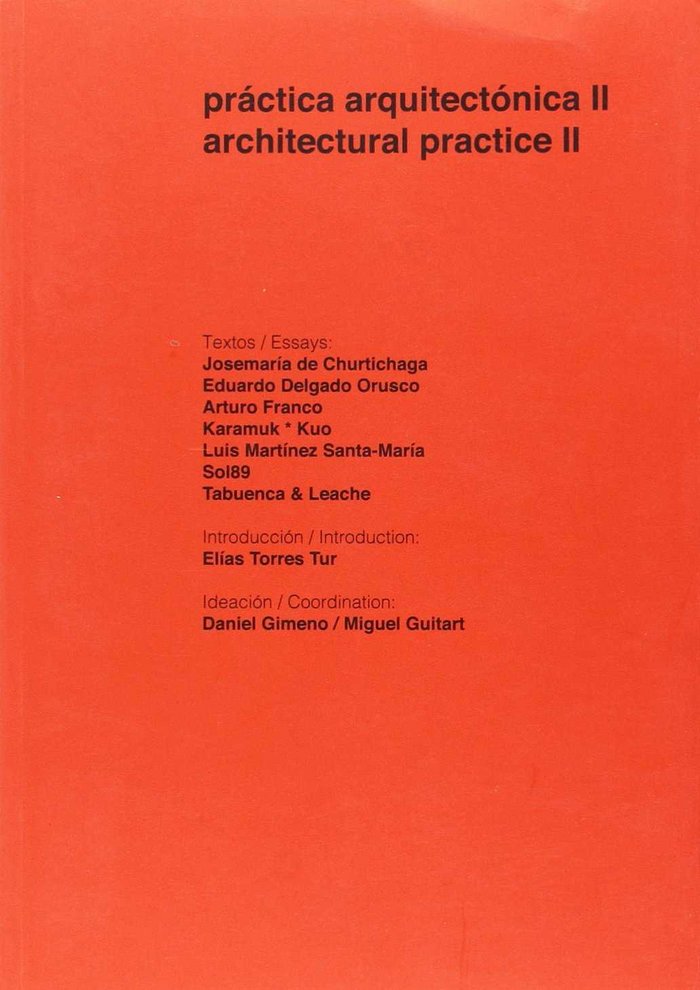 PRACTICA ARQUITECTONICA II, de VV.AA. | portada del libro