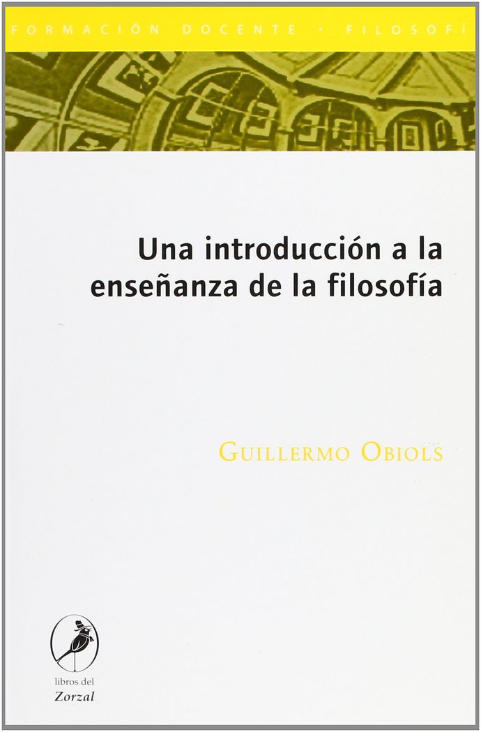 UNA INTRODUCCION A LA ENSE・ANZA DE LA FILOSOFIA, de OBIOLS | portada del libro