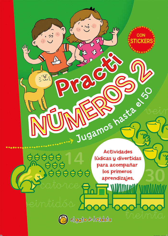 PRACTI NUMEROS 2: JUGAMOS HASTA EL 50, de Varios autores | portada del libro