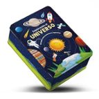 EXPLORANDO EL UNIVERSO (LATA+STICKERS BRILLAN OSCURIDAD), de Varios autores | portada del libro