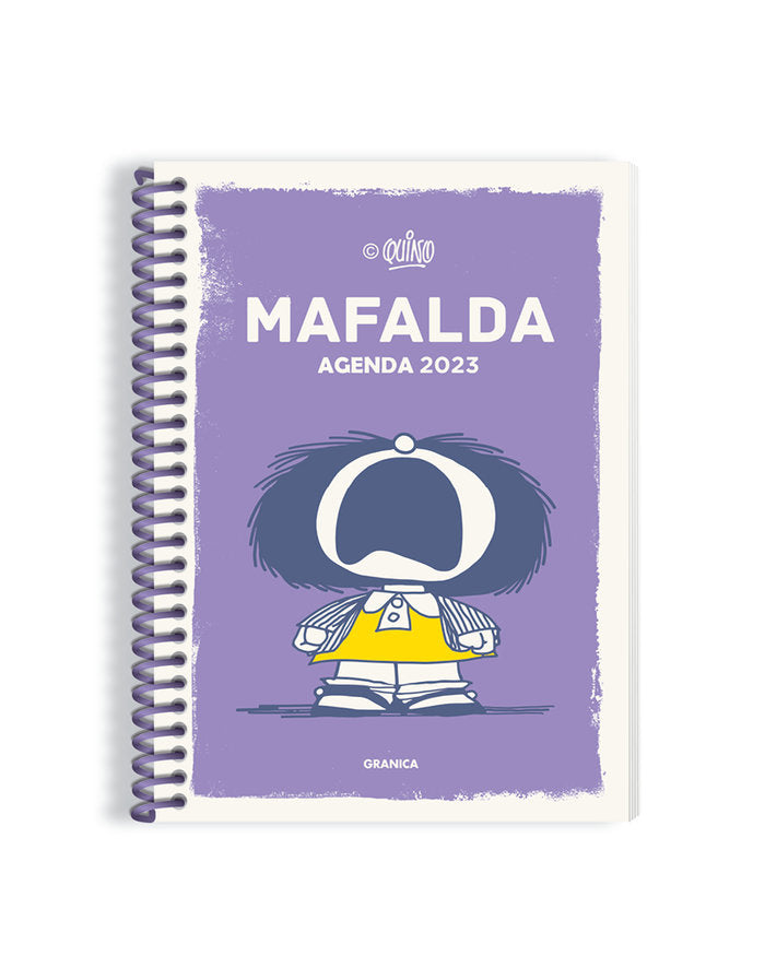 AGENDA 2023 MAFALDA FEMINISTA ANILLADA VIOLETA, de QUINO | portada del libro