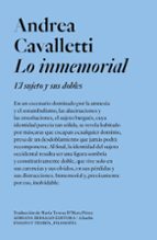 LO INMEMORIAL, de ANDREA CAVALLETTI | portada del libro