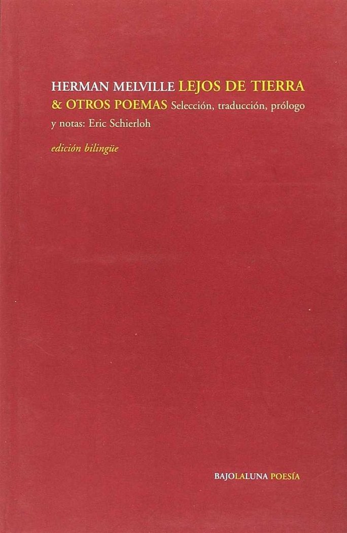 LEJOS DE TIERRA & OTROS POEMAS, de Herman Melville | portada del libro