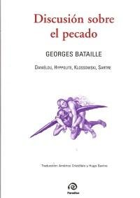 DISCUSION SOBRE EL PECADO, de GEORGES BATAILLE | portada del libro