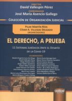 DERECHO A PRUEBA 11 SISTEMAS JURIDICOS ANTE EL DESAFIO COVI, de David Vallespín Pérez | portada del libro