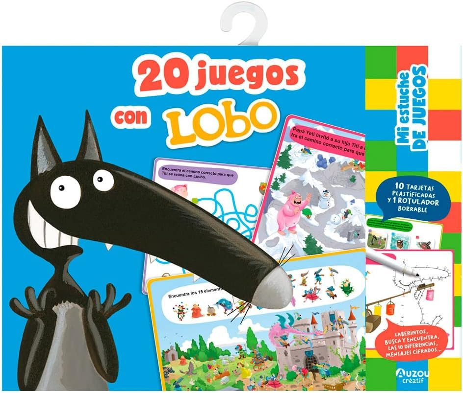20 JUEGOS CON LOBO. MI ESTUCHE DE JUEGOS | portada del libro