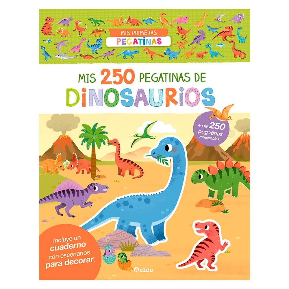 Mis 250 pegatinas. Dinosaurios, de AA.VV. | portada del libro