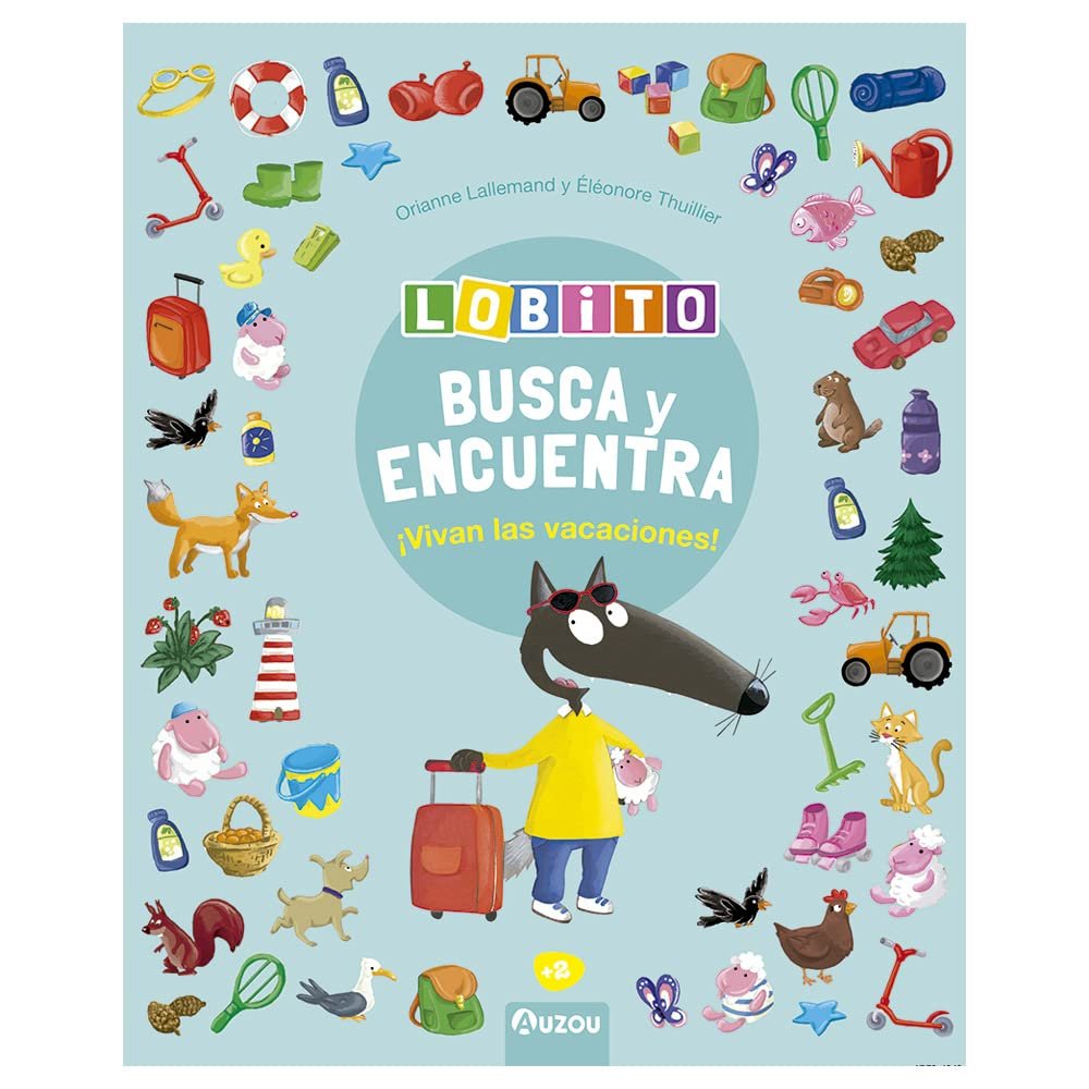 Lobito Busca y encuenta Vivan las vacaciones, de Lallemand, Orianne | portada del libro