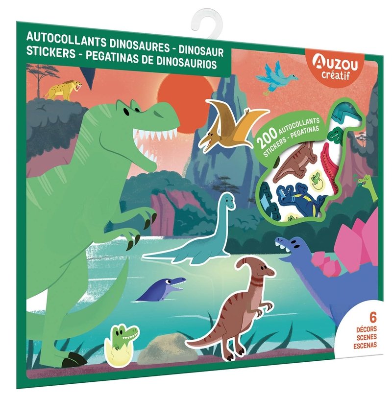 Pegatinas de dinosaurios. Estuche de artista, de WORTEMANN CLAIRE | portada del libro