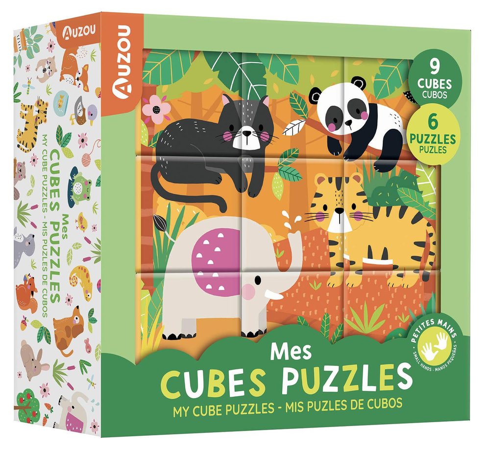 Mi puzle cubo de animales adorables, de AA.VV. | portada del libro