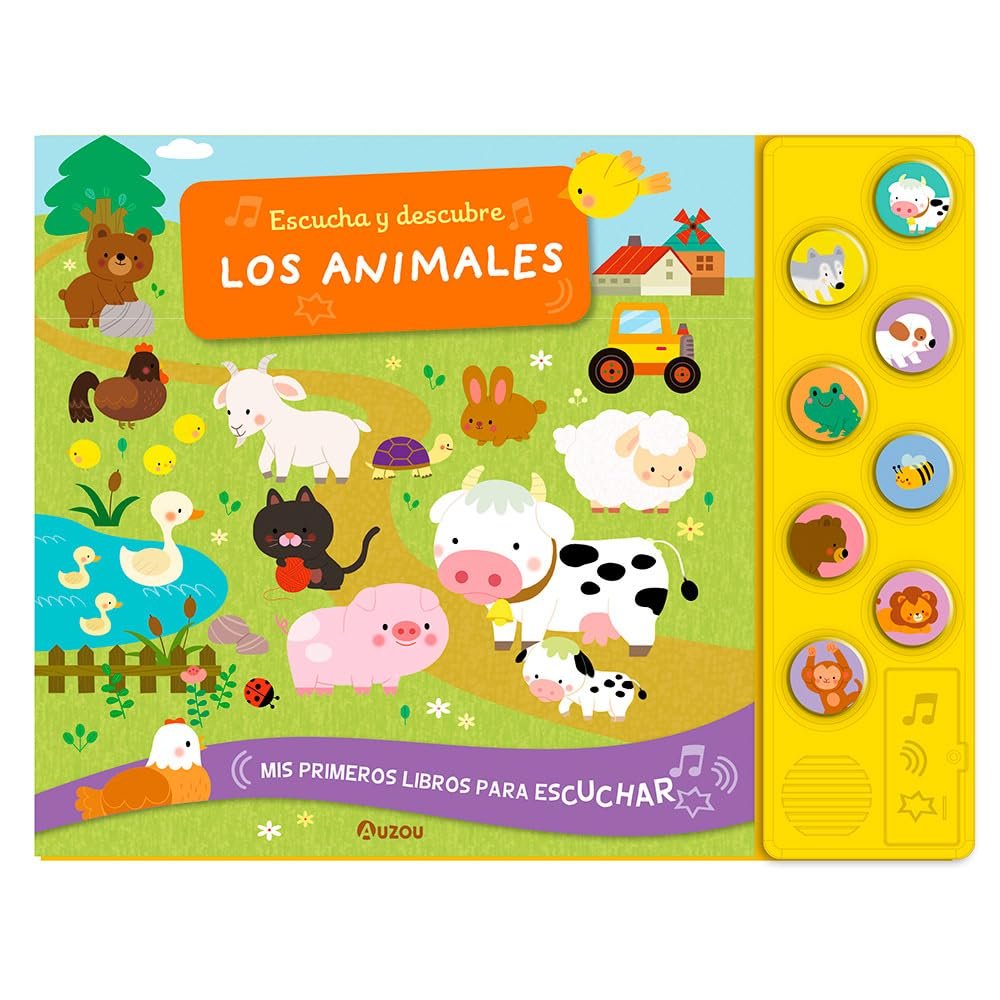 ESCUCHA Y DESCUBRE. LOS ANIMALES, de GABRIELE TAFUNI | portada del libro