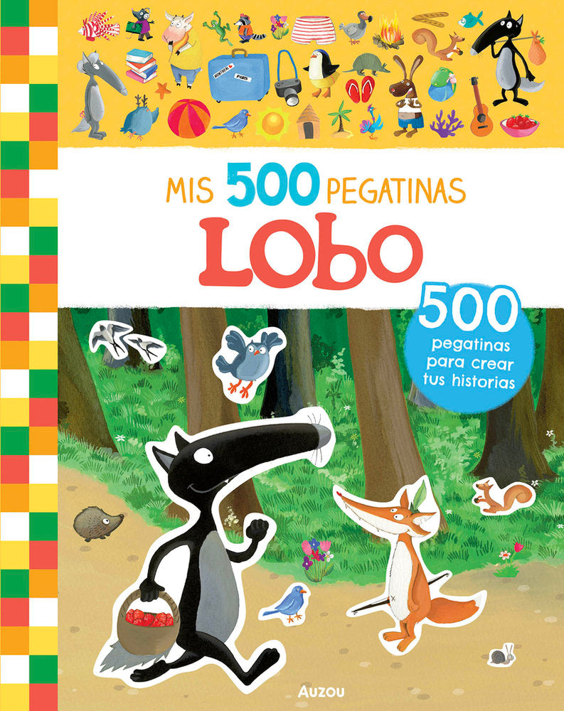 MIS 500 PEGATINAS DE LOBO, de LALLEMAND, ORIANNE | portada del libro