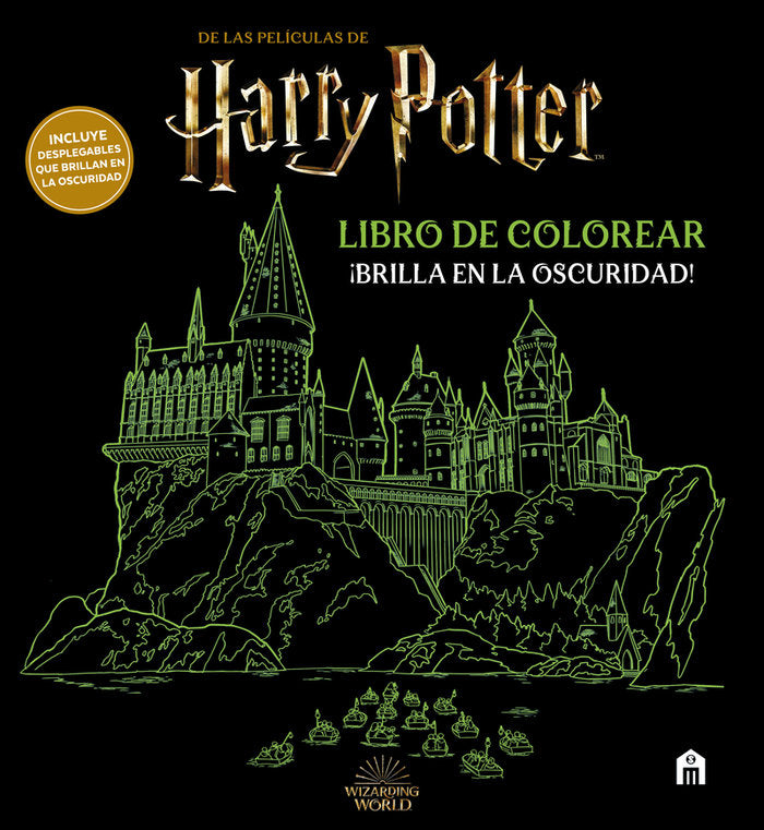 HARRY POTTER. LIBRO DE COLOREAR ¡BRILLA EN LA OSCURIDAD!, de POTTER, HARRY | portada del libro