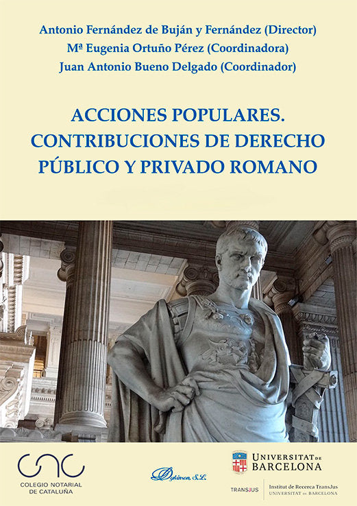 ACCIONES POPULARES. CONTRIBUCIONES DE DERECHO PUBLICO Y PRIVADO ROMANO, de VV.AA.3 | portada del libro