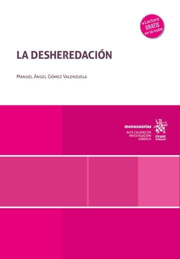 DESHEREDACION, LA, de GOMEZ VALENZUELA | portada del libro