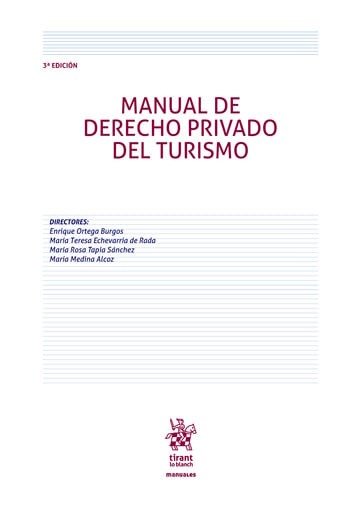 MANUAL DE DERECHO PRIVADO DEL TURISMO, de VV.AA. | portada del libro