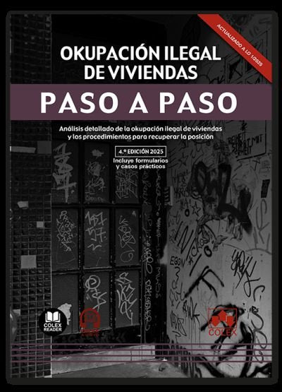 OKUPACION ILEGAL DE VIVIENDAS PASO A PASO 2025 | portada del libro