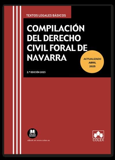 COMPILACION DEL DERECHO CIVIL FORAL DE NAVARRA | portada del libro
