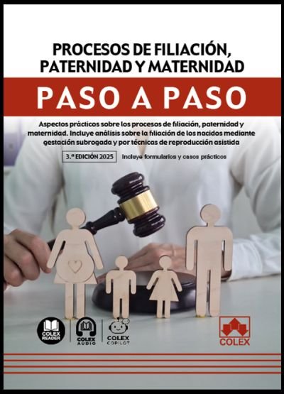 Procesos de filiacion paternidad y maternidad paso a paso, de AA.VV. | portada del libro